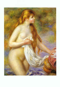 Pierre Renoir Bather with Long Hair